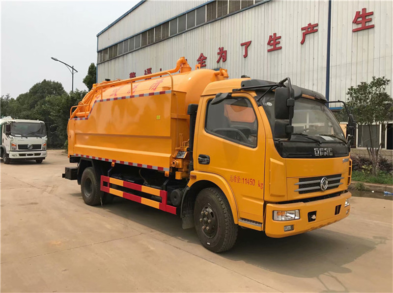 國(guó)六東風(fēng)大多利卡清洗吸污車一體罐8方